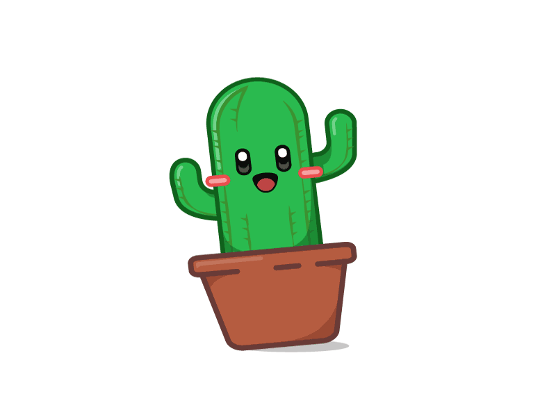 excited dancing cactus